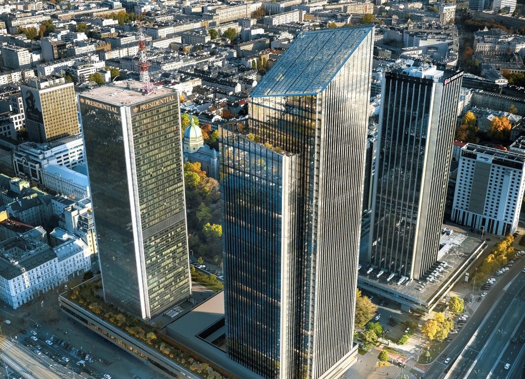 Lilium Tower Varsovassa Orgaaninen Pilvenpiirtäjä Ilmassa