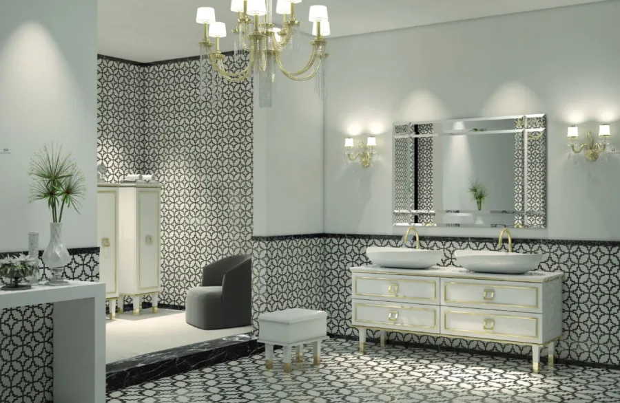 Ylellinen kylpyhuone askel askeleelta